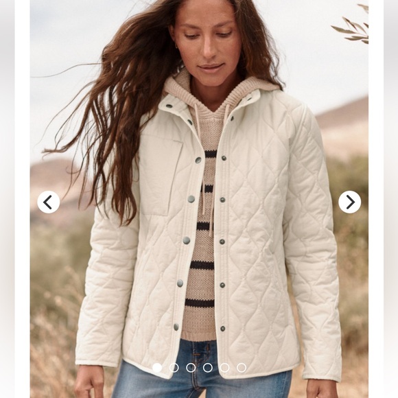 Garnett Hill Recycled Quilted Field Jacket size M - Picture 1 of 16